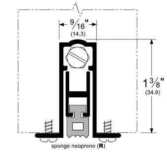 Pemko 411ARL automatic door bottom
