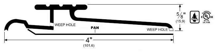 Pemko Interlocking Water Return Threshold 142